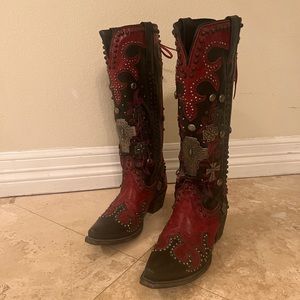 Double D Ranch Ammunition Cowboy Boot by Lane Boot Company, only worn once